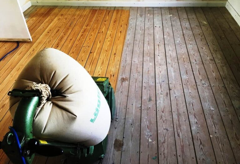 Victorian Floorboards Before Sanding